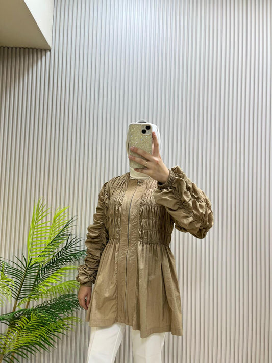 Hewes Vizon Pile Kol Detaylı Bluz | Cemseyf